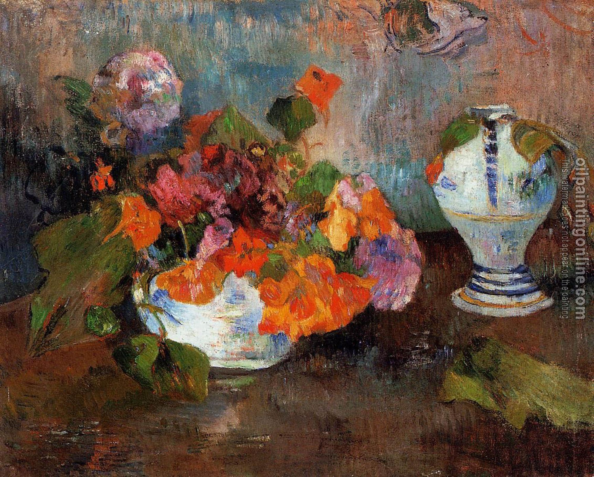 Gauguin, Paul - Vase of Nasturtiums